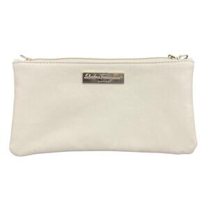 Salvatore Ferragamo Perfumes Cream Leather Wristlet